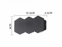 20 x bidirectionele led wandlamp – 6w – 3500k – ip54 – zwart – sw-51-3 - afbeelding 3 van  5