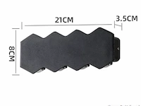 20 x bidirectionele led wandlamp – 8w – 3500k – ip54 – zwart – sw-51-4 - afbeelding 3 van  5