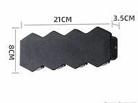 20 x bidirectionele led wandlamp – 8w – 3500k – ip54 – zwart – sw-51-4 - afbeelding 3 van  5