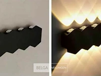 20 x bidirectionele led wandlamp – 8w – 3500k – ip54 – zwart – sw-51-4 - afbeelding 3 van  6