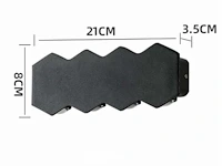 20 x bidirectionele led wandlamp – 8w – 3500k – ip54 – zwart – sw-51-4 - afbeelding 4 van  6