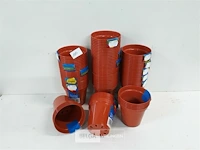 20 x bloempot pvc set 5 stuks 10 cm - afbeelding 2 van  3