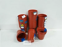 20 x bloempot pvc set 5 stuks 10 cm - afbeelding 2 van  3