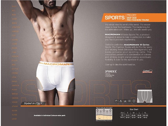 20 x boxershort - macroman - sports pro - maat s - afbeelding 7 van  8