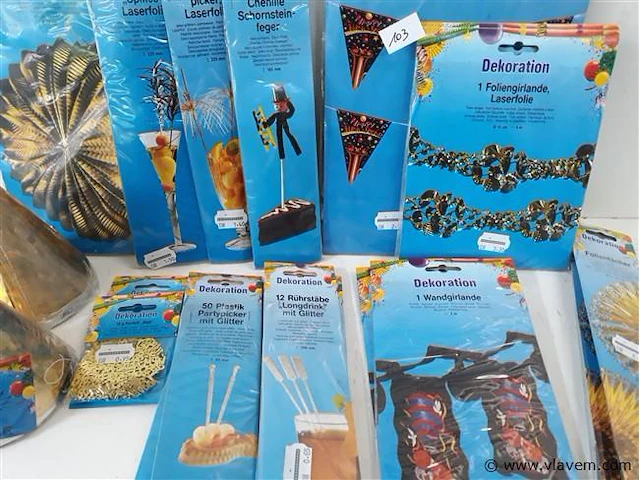 20 x feestartikels assorti - afbeelding 2 van  2