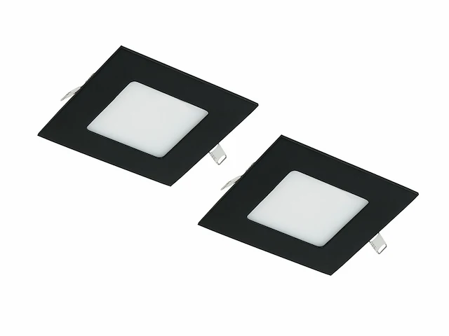 20 x gt matis ultralage led spots vierkant zwart - afbeelding 1 van  7