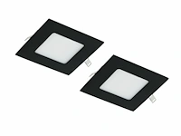 20 x gt matis ultralage led spots vierkant zwart - afbeelding 1 van  7