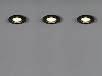 20 x gu10 inbouw armatuur zand zwart met lamphouder - afbeelding 4 van  8
