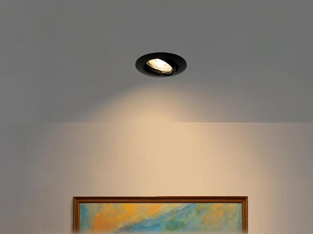 20 x gu10 inbouw armatuur zand zwart met lamphouder - afbeelding 3 van  8