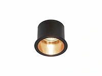 20 x gu10 inbouw armatuur zwart en goud met lamphouder - afbeelding 1 van  5
