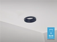 20 x gu10 inbouw armatuur zwart met lamphouder - afbeelding 4 van  8