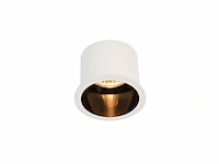 20 x gu10 inbouw design armatuur cilinder zand wit en zwart met lamphouder - afbeelding 1 van  5