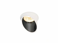 20 x gu10 inbouw design armatuur cilinder zand wit en zwart met lamphouder - afbeelding 1 van  5