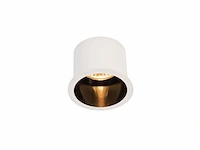 20 x gu10 inbouw design armatuur cilinder zand wit en zwart met lamphouder - afbeelding 1 van  5