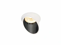 20 x gu10 inbouw design armatuur cilinder zand wit en zwart met lamphouder - afbeelding 1 van  5
