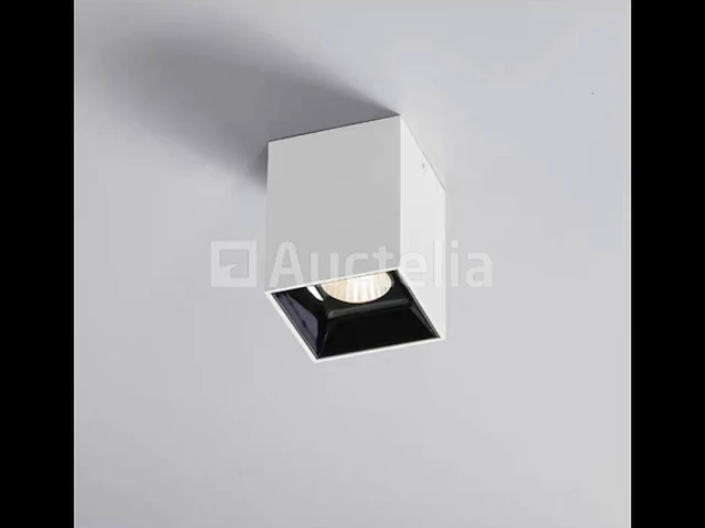 20 x gu10 opbouwframe - kubus - vierkant - wit en zwart - afbeelding 1 van  3