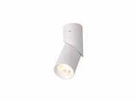 20 x gu10 opbouwspot armatuur cilinder zand wit draaibaar - afbeelding 3 van  6