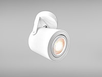 20 x gu10 opbouwspot armatuur cilinder zand wit draaibaar - afbeelding 5 van  8