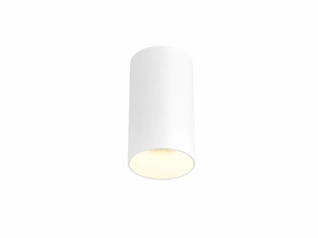 20 x gu10 opbouwspot armatuur dun cilinder zand wit - afbeelding 1 van  4