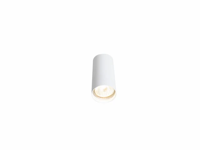 20 x gu10 opbouwspot armatuur dun cilinder zand wit - afbeelding 3 van  4