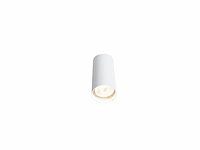 20 x gu10 opbouwspot armatuur dun cilinder zand wit - afbeelding 3 van  4