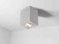 20 x gu10 opbouwspot armatuur rechthoekig wit kantelbaar 12,5cm - afbeelding 3 van  6