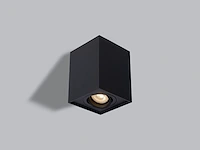 20 x gu10 opbouwspot armatuur rechthoekig zwart kantelbaar 12,5cm - afbeelding 2 van  5