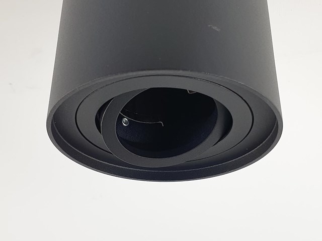 20 x gu10 opbouwspot armatuur zwart kantelbaar 12,5cm - afbeelding 5 van  7