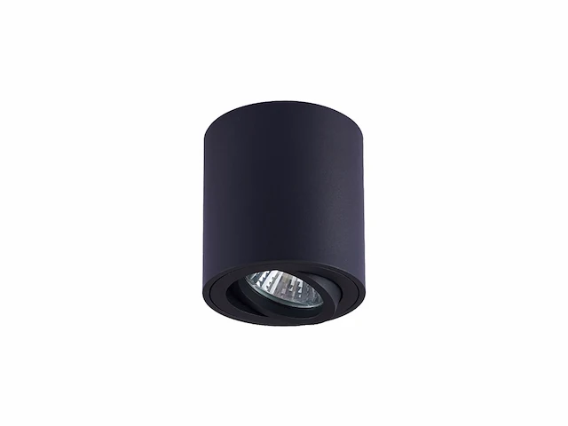 20 x gu10 opbouwspot armatuur zwart kantelbaar 8,4cm - afbeelding 5 van  6