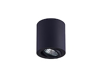 20 x gu10 opbouwspot armatuur zwart kantelbaar 8,4cm - afbeelding 5 van  6