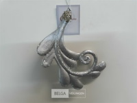 20 x hangdeco blad grijs pvc 15 cm - afbeelding 3 van  3