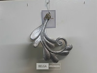 20 x hangdeco blad grijs pvc 15 cm - afbeelding 3 van  3