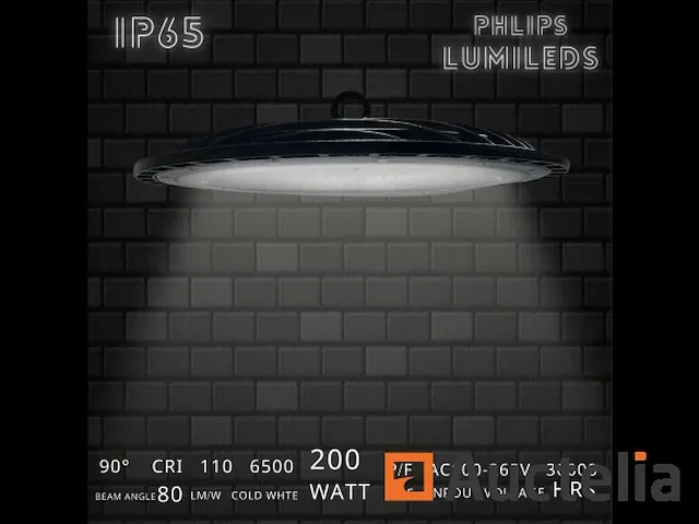20 x highbay slim 200w - philips lumileds - 110lm/w - koud wit 6500k - afbeelding 1 van  5