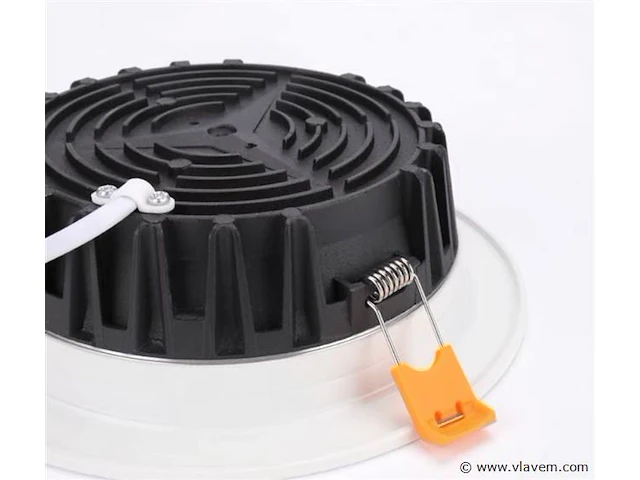 20 x inbouw led-spot – 15w – 3000k warm wit – cob – rond – 1350 lm – ø180 mm – ip20 - afbeelding 3 van  5