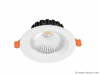 20 x inbouw led spot – 15w – 6500k koud wit – cob – rond – 1350 lm – ø180 mm – ip20 - afbeelding 1 van  5