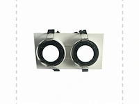 20 x inbouwspotfitting (ep-2) - verstelbaar - gu10 - wit/zwart - afbeelding 5 van  6