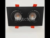 20 x inbouwspotfitting (ep-2) - verstelbaar - gu10 - zwart - afbeelding 1 van  5