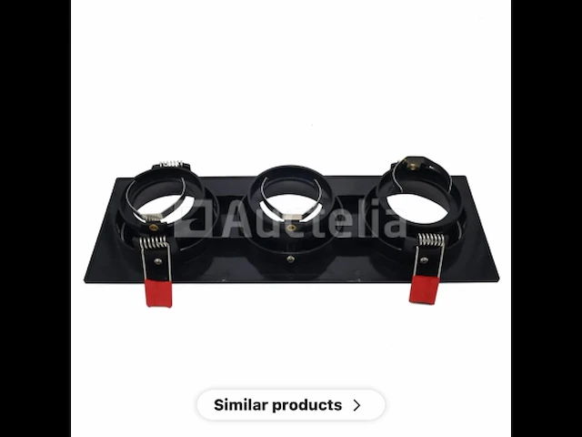 20 x inbouwspotfitting (ep-3) - verstelbaar - gu10 - zwart - afbeelding 3 van  5