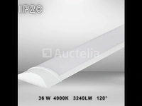 20 x led batten 36w – 120cm – 4000k neutraal wit – stofdicht – 30.000h - afbeelding 1 van  5