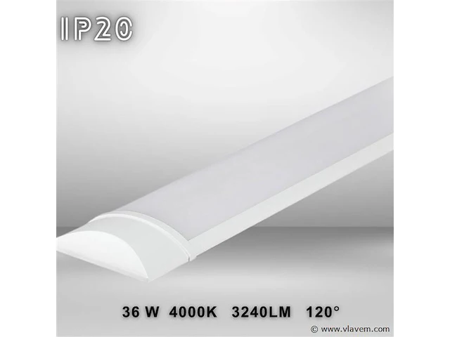 20 x led batten 36w – 120cm – 4000k neutraal wit – stofdicht – 30.000h - afbeelding 3 van  5