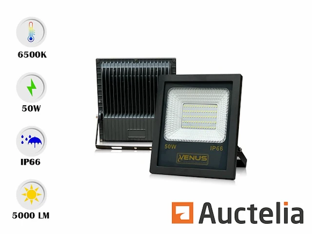 20 x led breedstraler 50w - waterdicht ip66 - 6500k koud wit - afbeelding 2 van  4