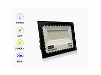 20 x led breedstraler 50w mini - 6500k koud wit - waterdicht (ip65) - afbeelding 1 van  3