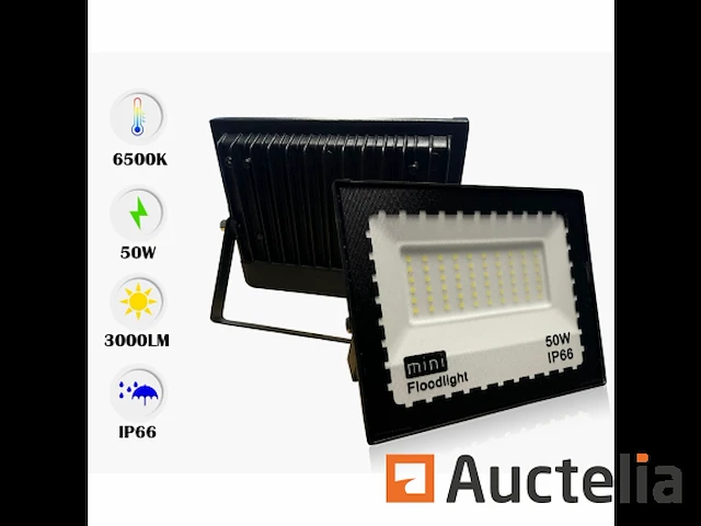 20 x led breedstraler 50w mini smd - 6500k koud wit - afbeelding 2 van  3