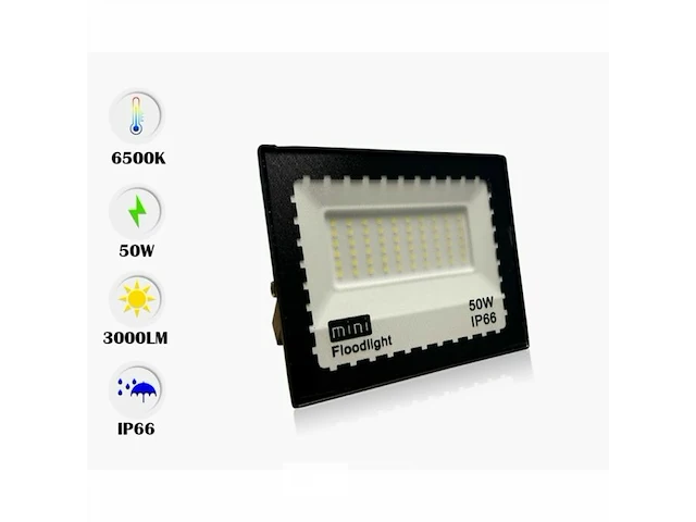 20 x led breedstraler 50w mini smd - 6500k koud wit - afbeelding 1 van  4