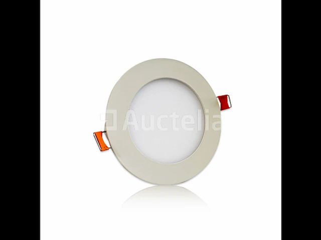 20 x led paneel - rond - 8w - inbouw - 3000k ((warm wit)) - afbeelding 1 van  5