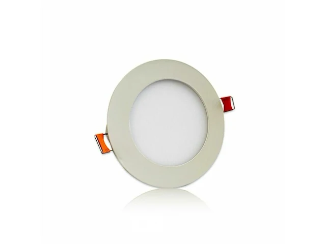 20 x led paneel - rond - 8w - inbouw - 3000k ((warm wit)) - afbeelding 2 van  6