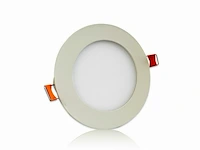 20 x led paneel - rond - 8w - inbouw - 3000k ((warm wit)) - afbeelding 2 van  6
