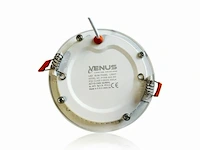 20 x led paneel - rond - 8w - inbouw - 3000k ((warm wit)) - afbeelding 4 van  6