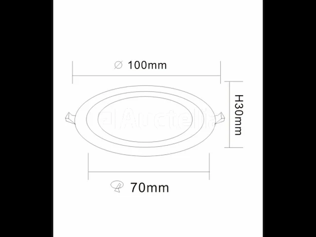20 x led paneel - tweekleurig : warm + wit 3w + 3w - afbeelding 2 van  5