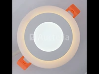 20 x led paneel - tweekleurig : warm + wit 3w + 3w - afbeelding 4 van  5